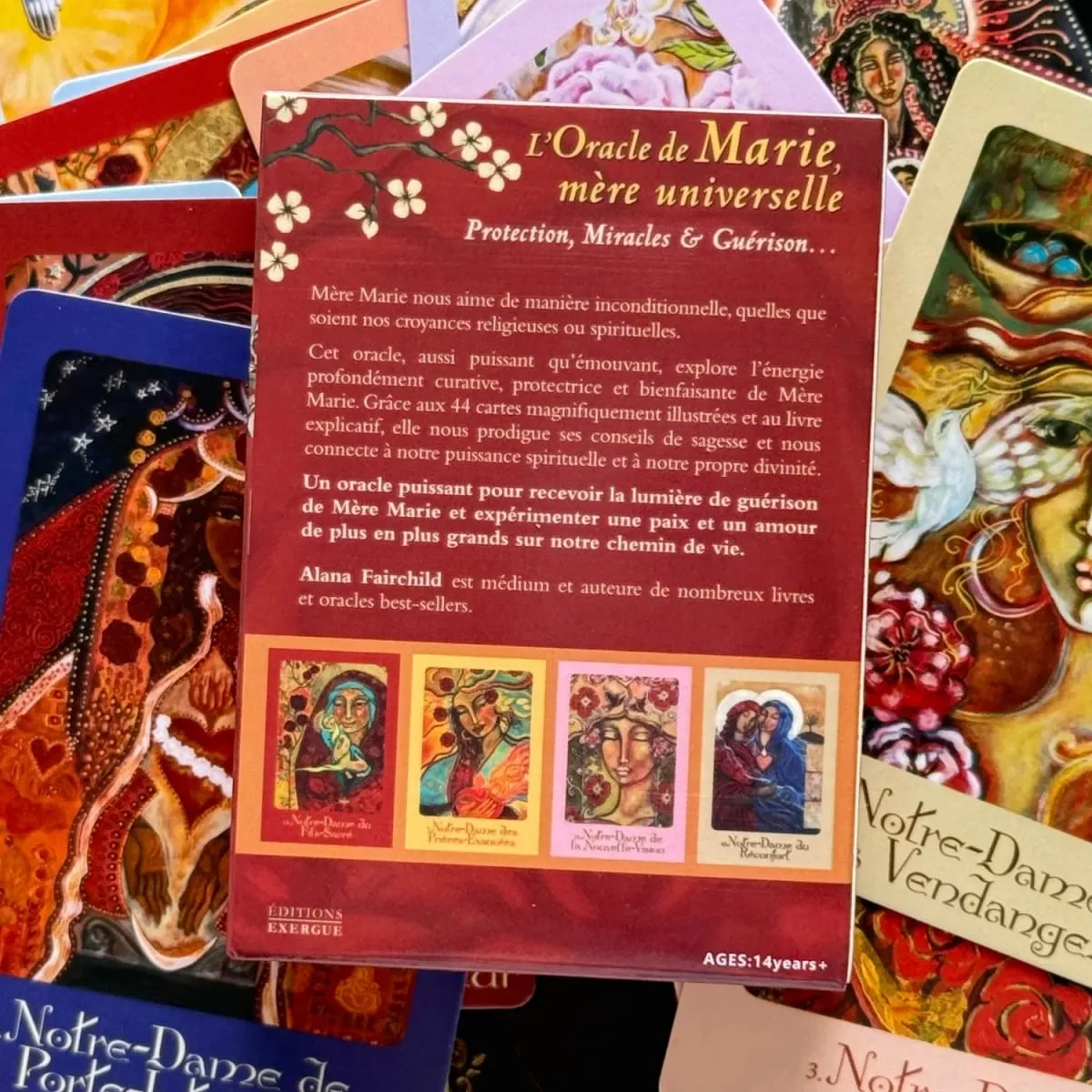 L'Oracle De Marie Mère Universelle French Version Protection Miracles and Guérison Oracle Deck 44 Board Games