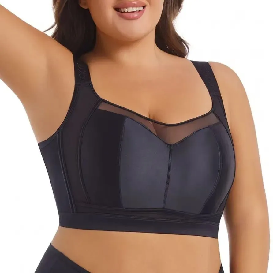 Women's plus Size Minimizer Bra Ultra-Thin Full Coverage Gathered Side Support Anti-Sagging Brassiere for Large Bust — image 3