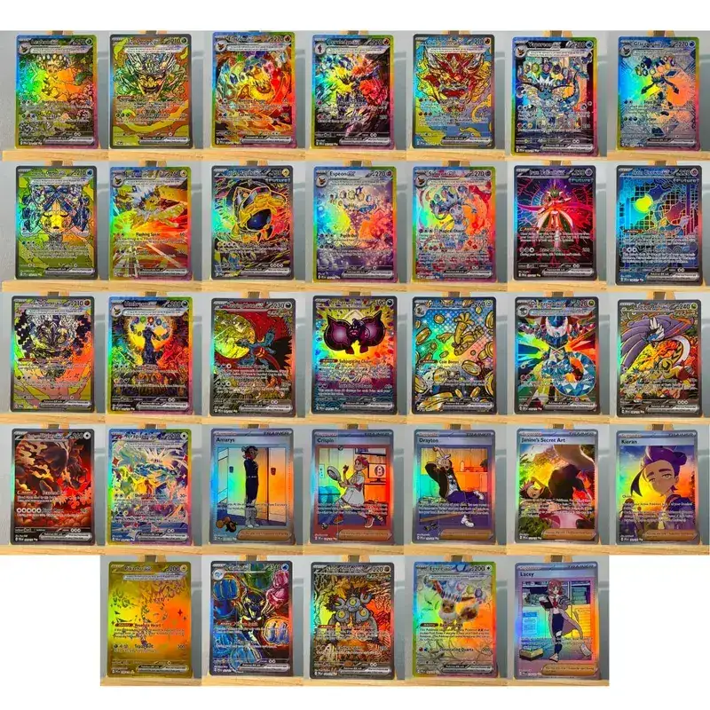 PRE PTCG5-001 Tcg proxy PKM Cards Vaporeon ex Espeon ex Rare Collection Battle Toys Gifts for Hobbies home play — image 2