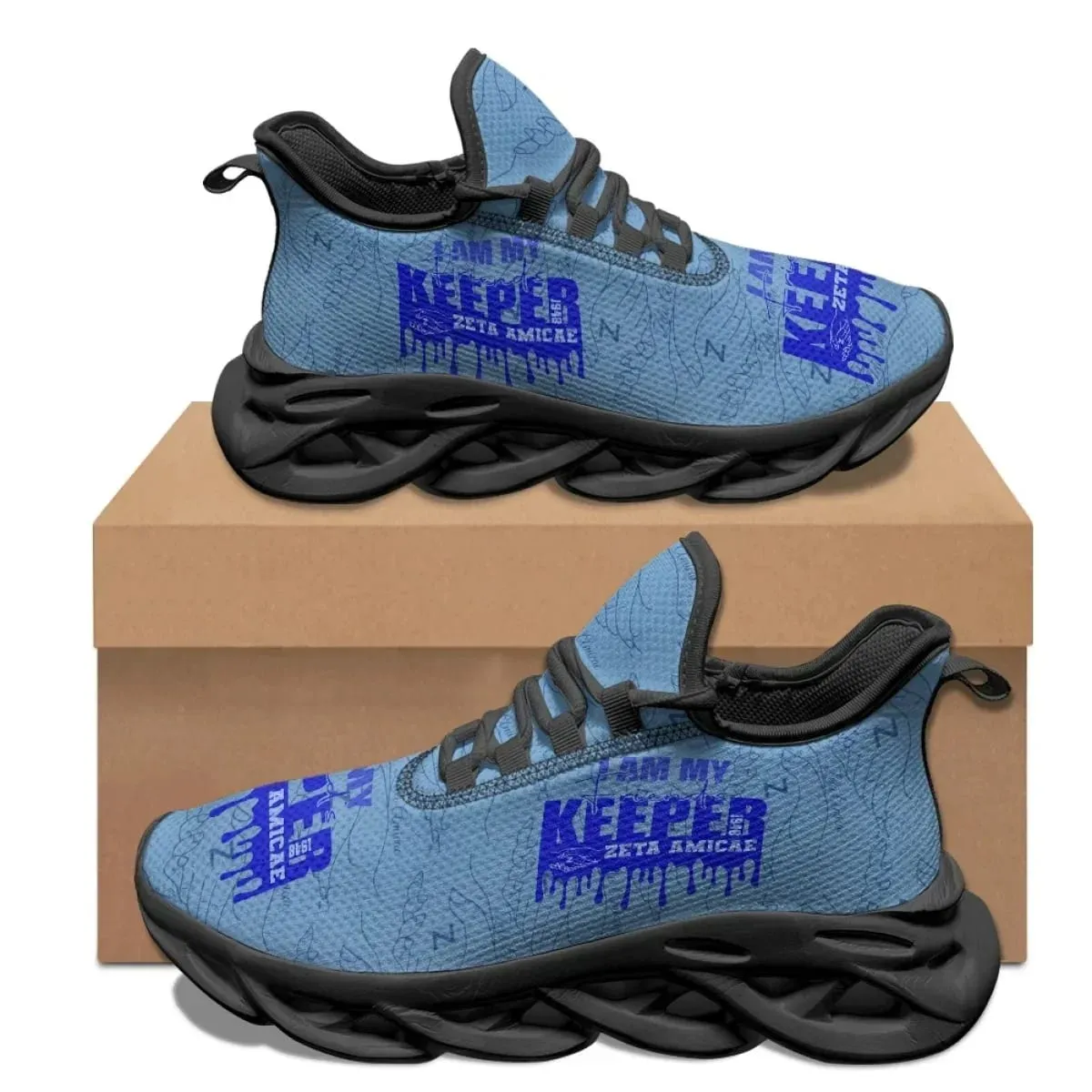 Zeta Amicae New Trend 3D Print Casual Mesh Sneakers for Women Lightweight Lace up Shoes Friends of Zeta Platform Shoes Female — image 10