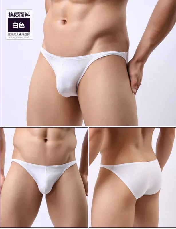 Pure Cotton Low-Waist Sexy Breathable Men's Briefs — image 14