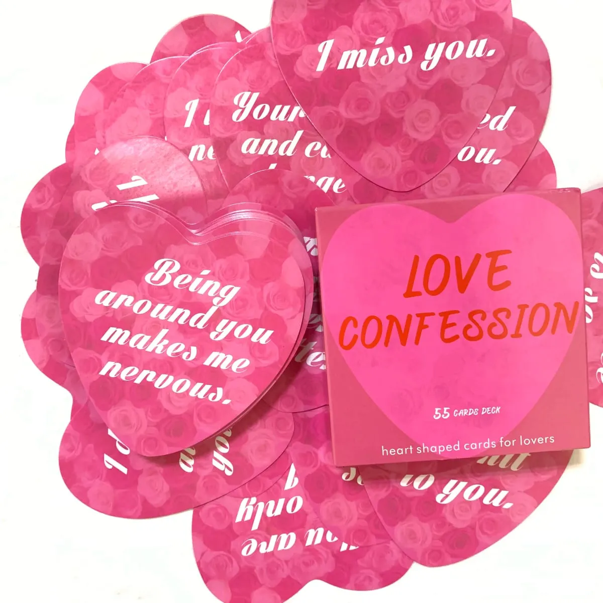 Love Confession Oracle Deck A 55 Cards Heart Shaped cards Love Keywords Meaning For Lovers English Board Games Divination Fate — image 3