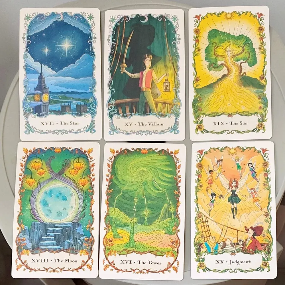 Fairies Tarot Deck in Rigid Box 12*7cm 78 Pcs Whimsical Fairy Themed Tarot Cards for Beginners Double-embossed Cardstock — image 2