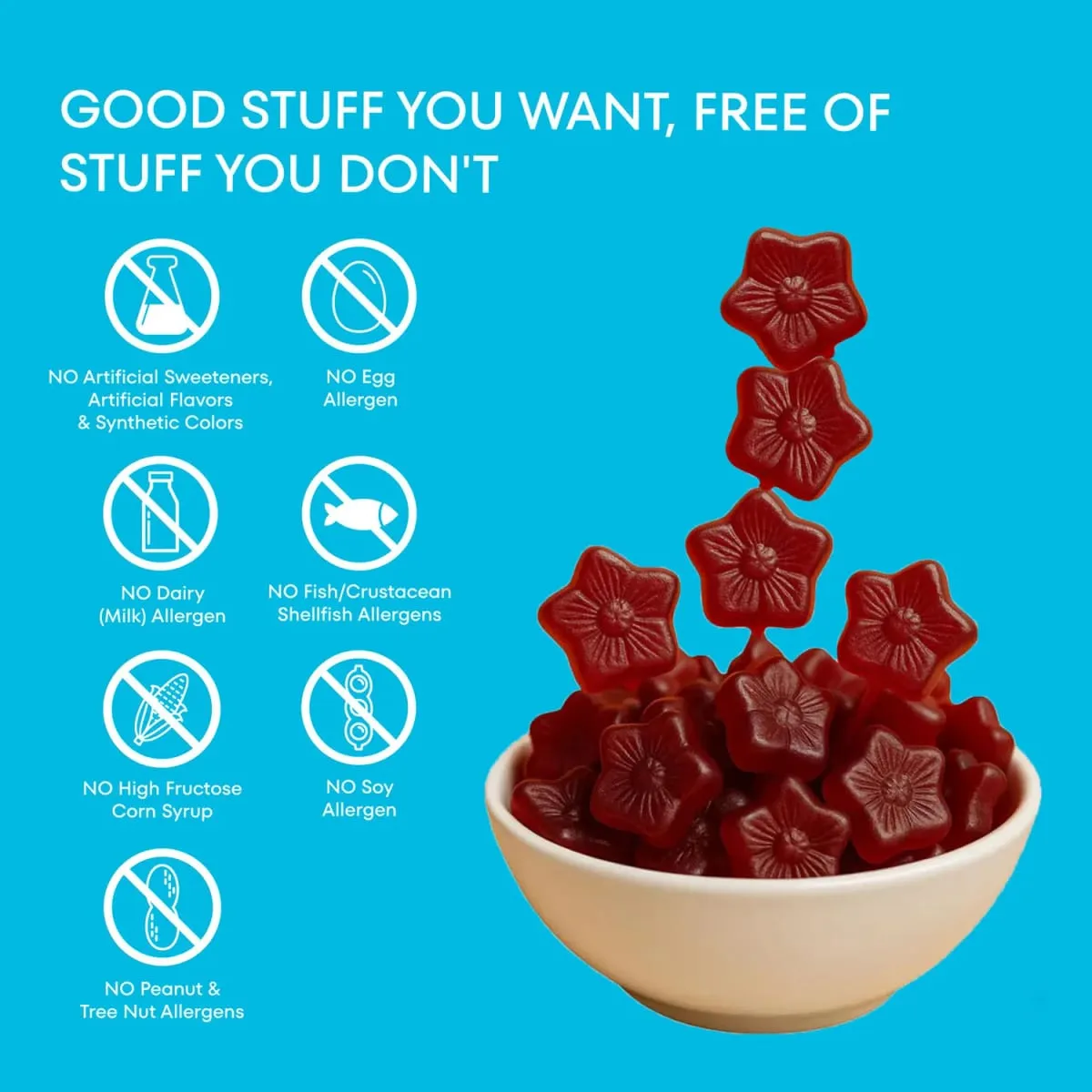 Stemmingssnacks - Saffraangummies voor kinderen Natuurlijke bessensupplementen bieden stemmingsondersteuning en kalmeert driftbuien Suikervrije gummies — image 7