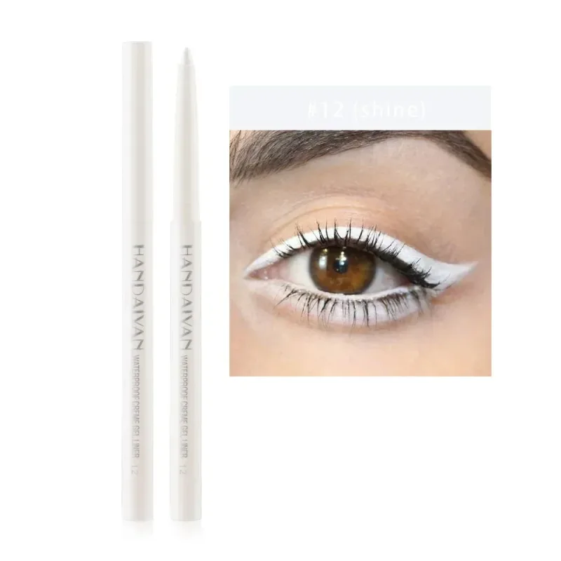 1PC Glitter Shine Eyeliner Gel Pencil Sexy Colorful Long-Lasting Shimmer Makeup Matte Colored Eye Liner Cream Pen Cosmetic Tool