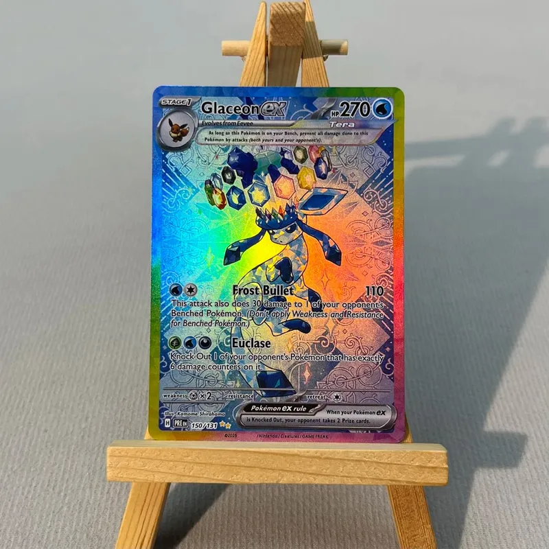 PRE PTCG5-001 Tcg proxy PKM Cards Vaporeon ex Espeon ex Rare Collection Battle Toys Gifts for Hobbies home play — image 14
