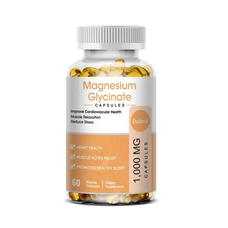 Magnesiumglycinattilskud med vitaminer til fremme af naturlig søvn reducerer stress og angst og understøtter knoglesundhed — image 8
