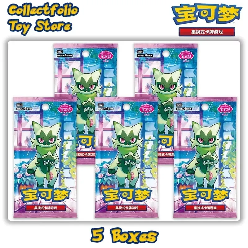 Original Pokemon Gem Pack Vol 5 Booster Box PTCG förenklad kinesisk PTCG Gem Pack Vol 4 3 2 1 Gempack 4 Gem Pakc Vol. 4 — image 8