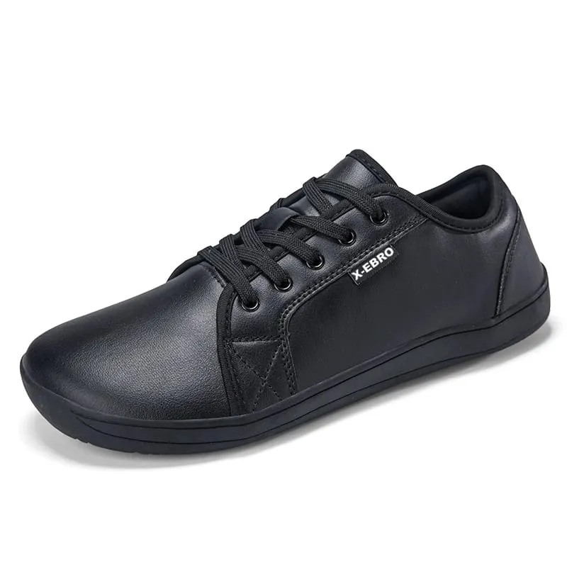 Oiaano Wide Toe Men Minimalist Shoes Comfortable Sneakers Leather Casual Shoes Black Slip On Leisure Loafers Drive Office — image 8