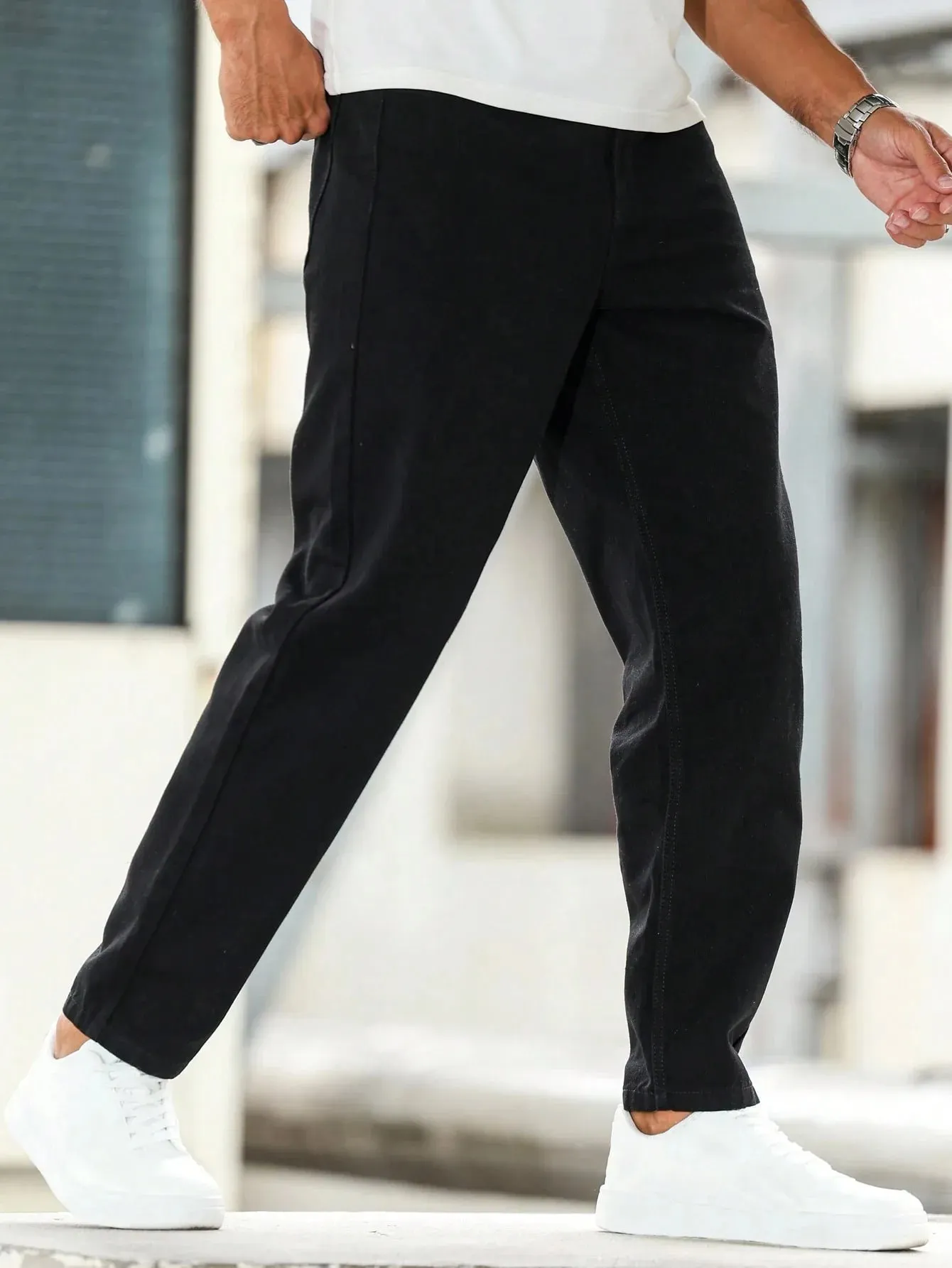 Black Slim Fit Jeans Pant for Man Unisex Drip Y2k Original Modern Denim Pants No accessories or belts included