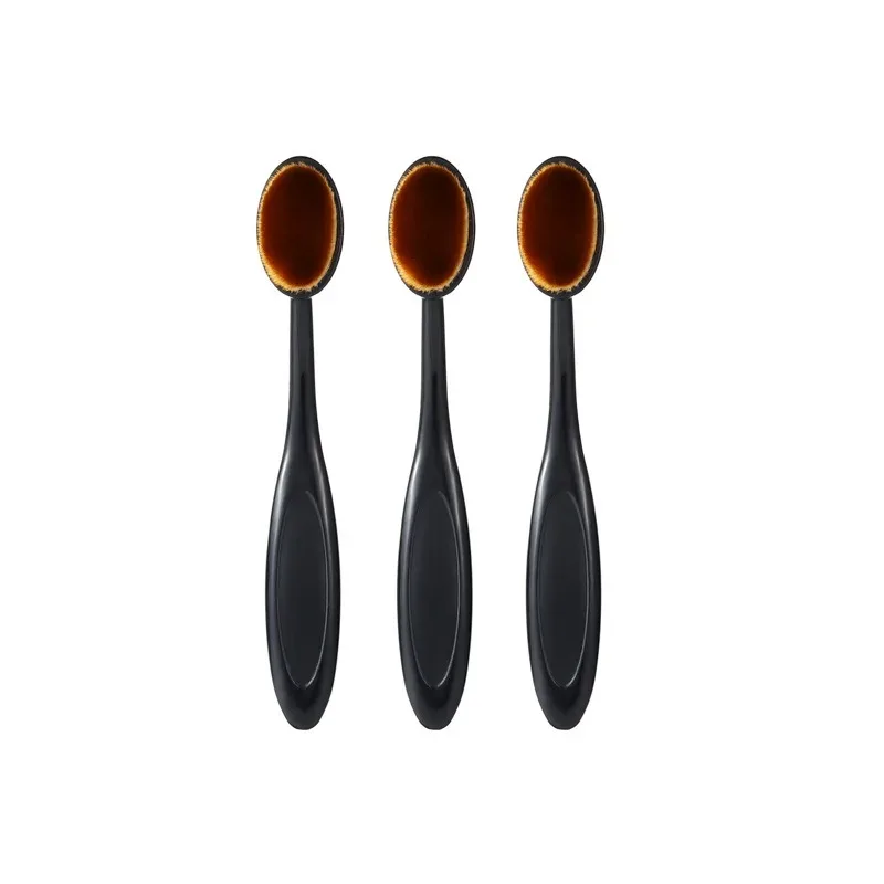 1/3 Stück großer Foundation-Pinsel, Zahnbürstenform, Make-up-Make-up-Werkzeuge für schnelles, gleichmäßiges Auftragen von Cremes und Pudern