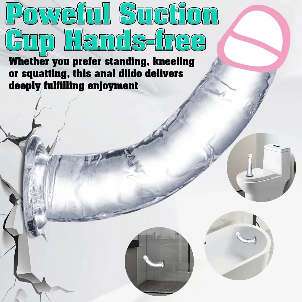 Transparent Big Dick 6 Sizes Realistic Jelly Dildo Soft Vaginal Masturbators Women Gay Penis Anal Sex Toys Suction Cup
