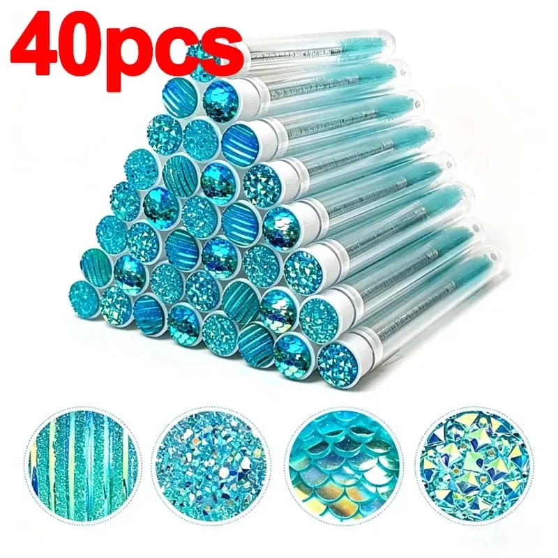 New 20/40pcs Disposable Eyelash Brush Tube Mascara Wands Tubes Dust-proof Lash Spoolies Storage Makeup Tool HZS36 — image 11