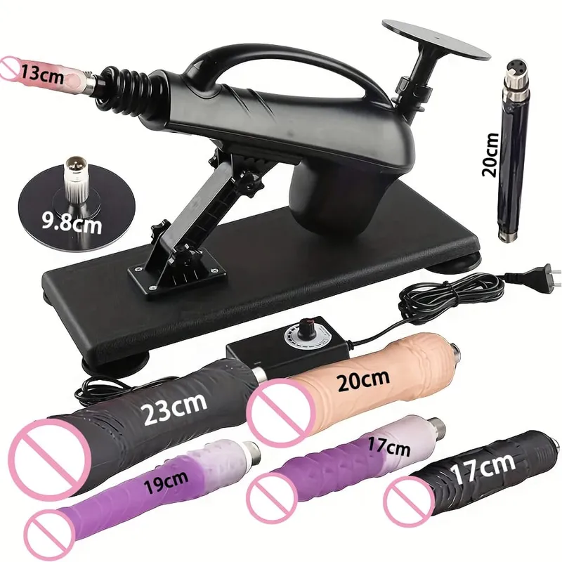 Automatic Sexual Machine 3XLR Dildo Attachments Female Masturbation Vibrator Massage Gun Sex Toys for Men Couples Adult Products