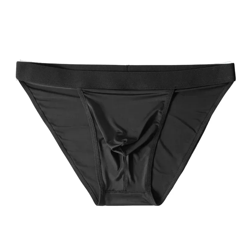 1 Piece Men's Sexy Ultra-Thin Ice Cool High Cut Briefs, Breathable Soft Stretchy Elastic Waistband Casual Daily Underwear — image 13