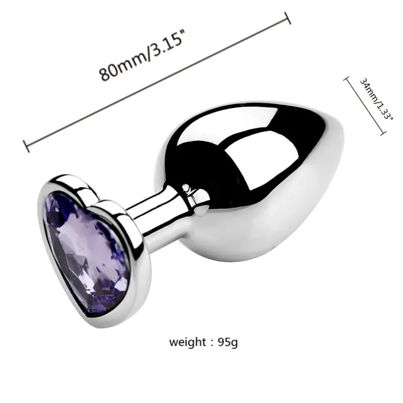 3 Sizes Metal Anal Plug Jewelry Base Beginner To Expert Butt Plug Tail Female Male Adult Toys Dildos Adult Sex Toys Couples
