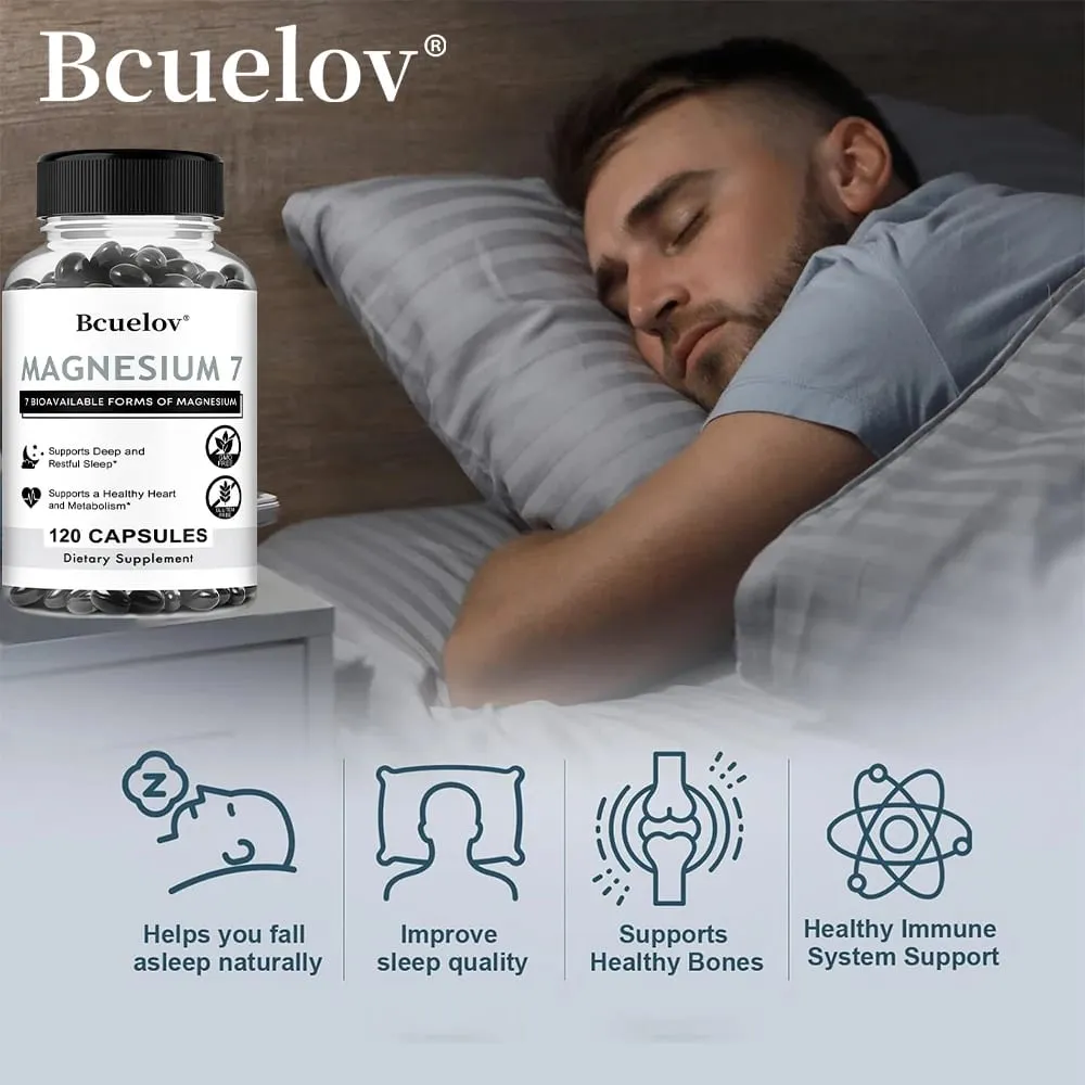 7 in 1 Magnesium Complex High Absorption Supports Energy Relaxation Promotes Healthy Sleep Helps Muscle Support Supplements — image 4