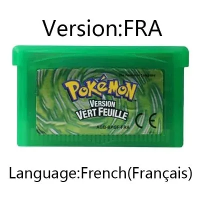 GBA Game Pokemon Series Video Game Cartridge Console Card Pokemon Emerald FireRed Ruby LeafGreen Sapphire Multi-language