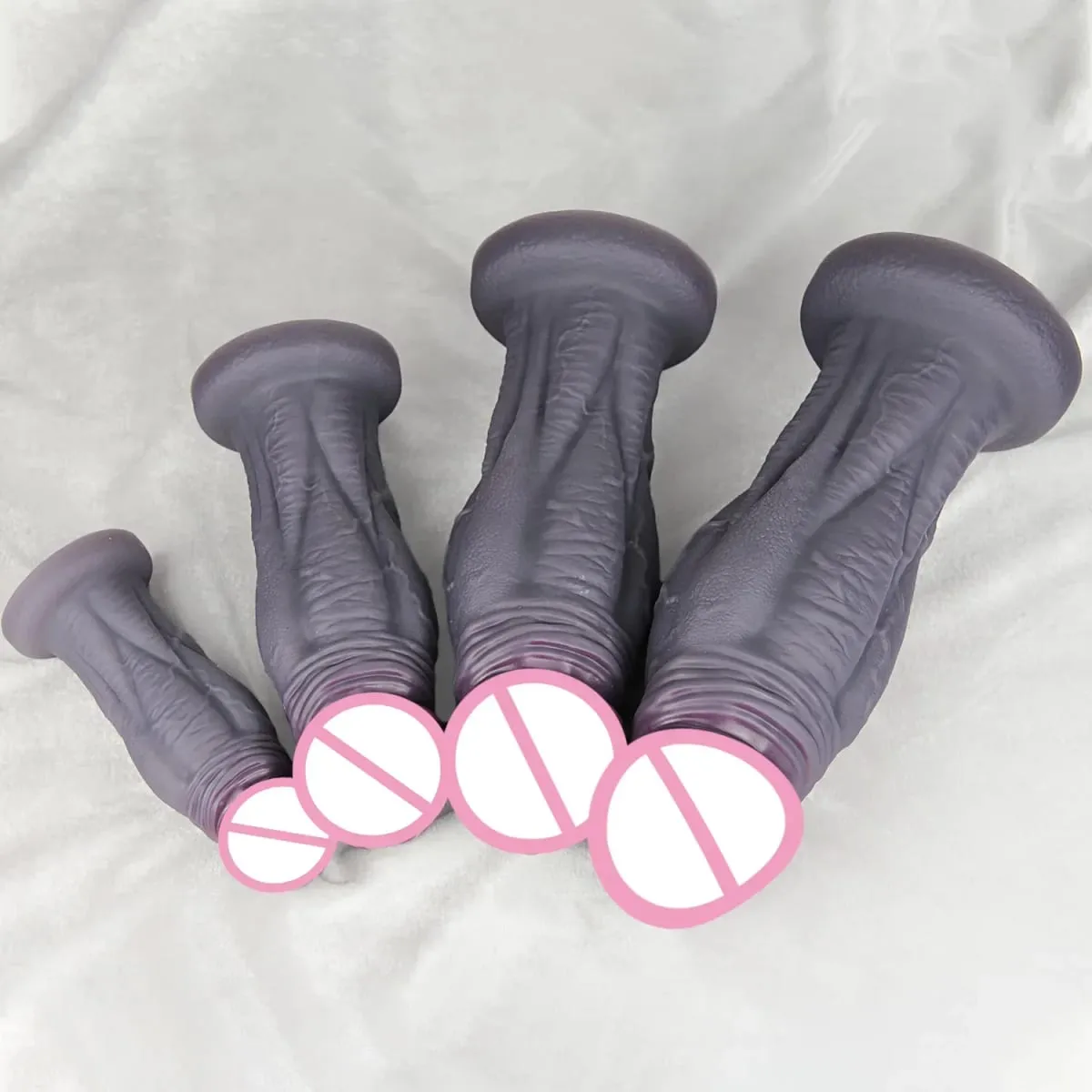 Velké měkké dildo Super měkký silikonový velký penis s přísavkou Flexibilní sexuální hračky s bodem G Pro ženy muži Lesbičky — image 5