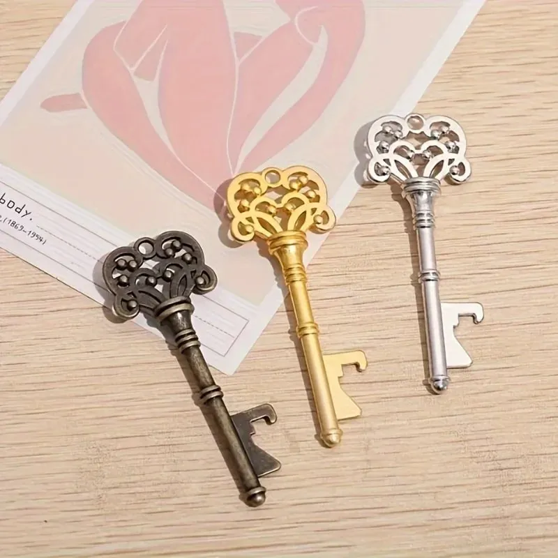 1pc Bottle Opener Vintage Crown Key Shape Bottle Opener Suitable For Bar Or Household Barware Tool Wedding Gift Kitchen Gadget