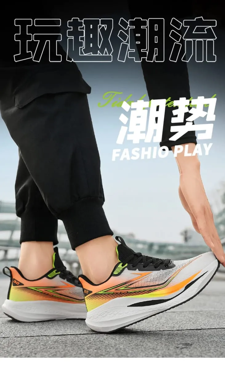 Running Shoes Men Carbon Board Speciality Marathon Men's Sports Breathabe Sneakers Comfortable Athletic Nonskid Shoes For Women — image 8