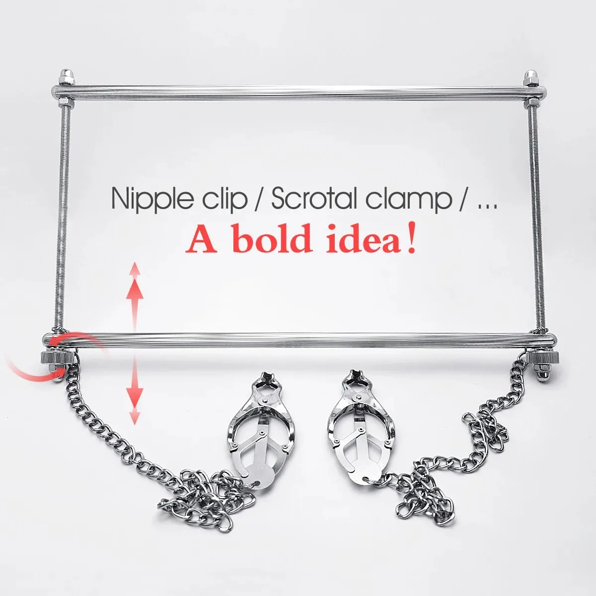 Breast Presser Masturbation with Nipple Clips Scrotal Restraints Penis Squeeze Flirting Sex Toys Adult Pleasure Sexual Wellness — image 2