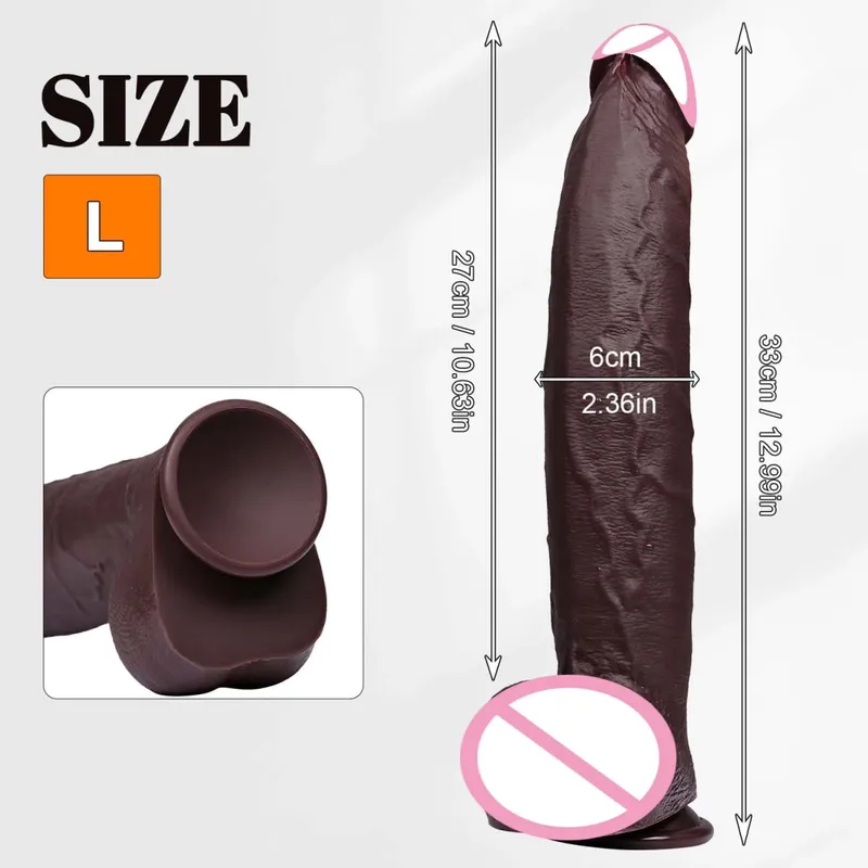 Oversized Reality Dilda Super dlouhá anální zátka Silikonová Pro jednotlivce Masturbátory Pro muže Ženy Gay Dildo Sextoys Sex Shop 18+ — image 8