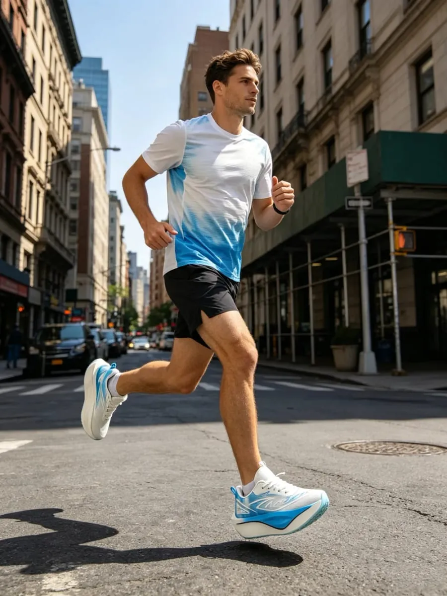 Running Shoes Men Sports Speciality Carbon Board Marathon Breathable Lightweight Women's Comfortable Athletic Nonskid Sneakers
