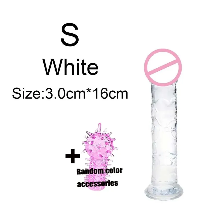 ราคาถูก Super นุ่มสมจริงผู้หญิงเร้าอารมณ์ Anal Big Dildo ดูดถ้วย Jelly Dick เพศของเล่น Clitori ช่องคลอด Masturbators อวัยวะเพศชาย — image 10