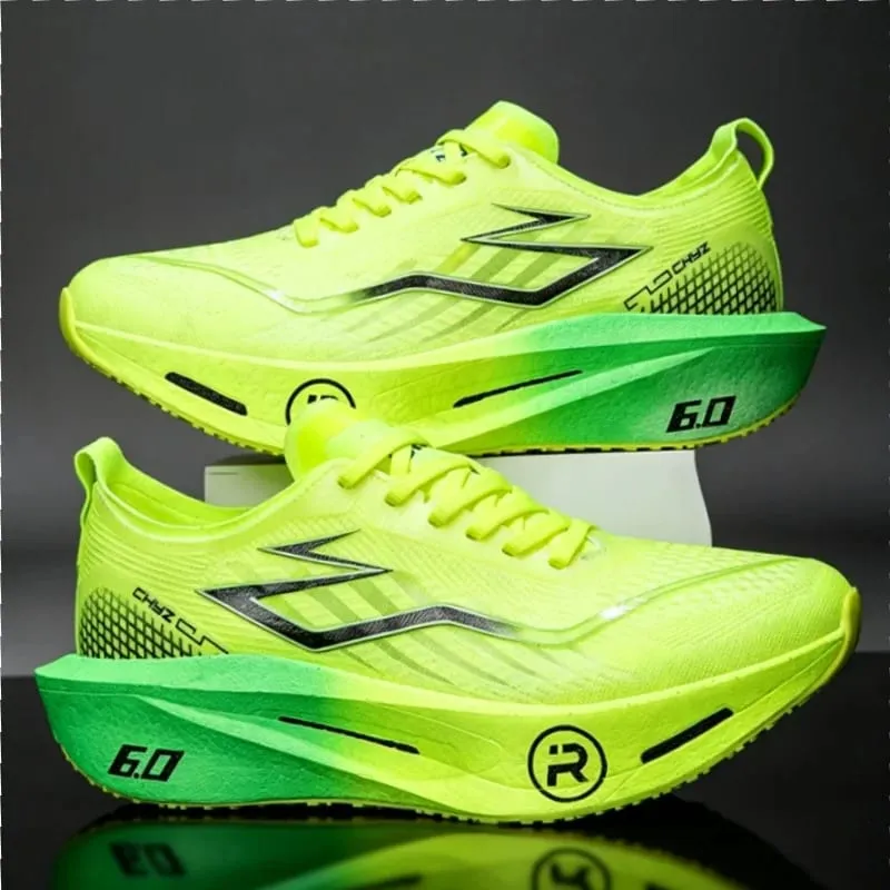 Men Running Shoes Carbon Board Marathon Sneakers Breathable Lightweight Women's Comfortable Athletic Nonskid Speciality Sports — image 4