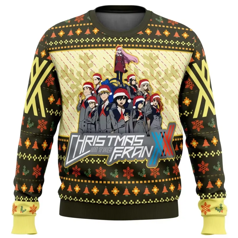 Anime One Piece Luffy Christmas Ugly Sweater 3D Sweatshirt Tops Autumn Winter Cosplay Santa Claus Pullover Sweaters Gift