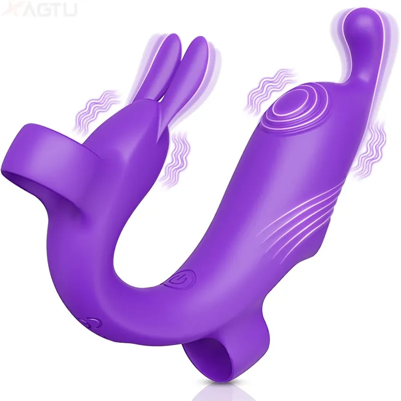 Finger Vibrator for Women Heating Vagina Vibrator Clitoris Nipples Stimulator Female Masturbator Interaction Sex Toy for Couples — image 8
