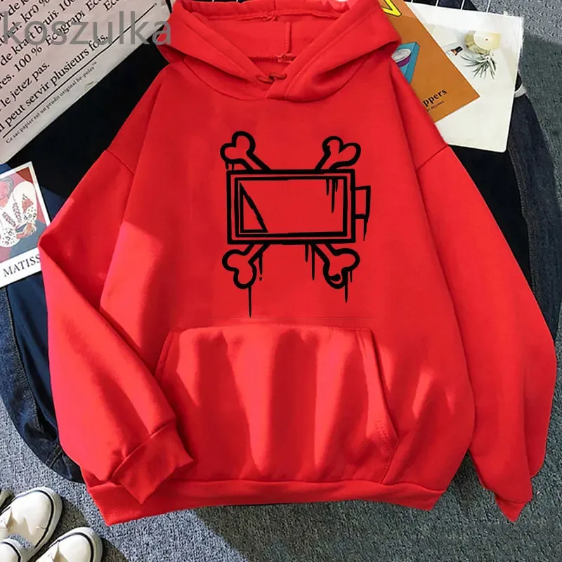 Cool Game Murder Cosplay Hoodie Drones Uzi Doorman Costume Unisex Bone Print Sweatshirt Casual Long Sleeve Hoodies Clothes — image 6