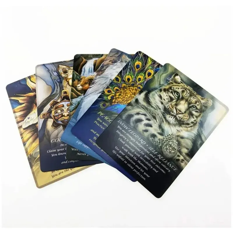 Spirit Of The Animals Oracle Cards A 52 cartas de tarô baralho Edição de Adivinhação Baralho Borad família mulheres festa jogando jogos de mesa
