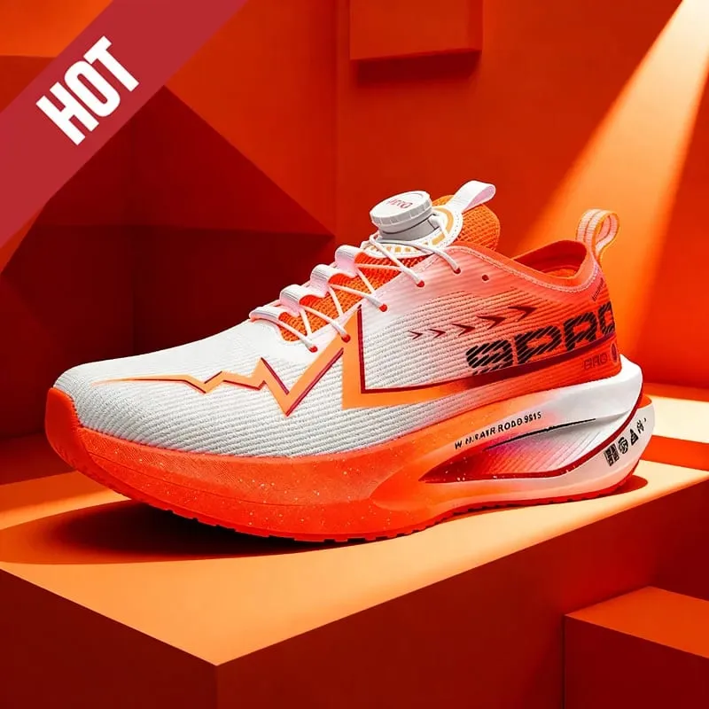 Fluorescence Running Shoes Carbon Board Marathon Men Sports Breathable Lightweight Women's Comfortable Athletic Sneakers Casual — image 3