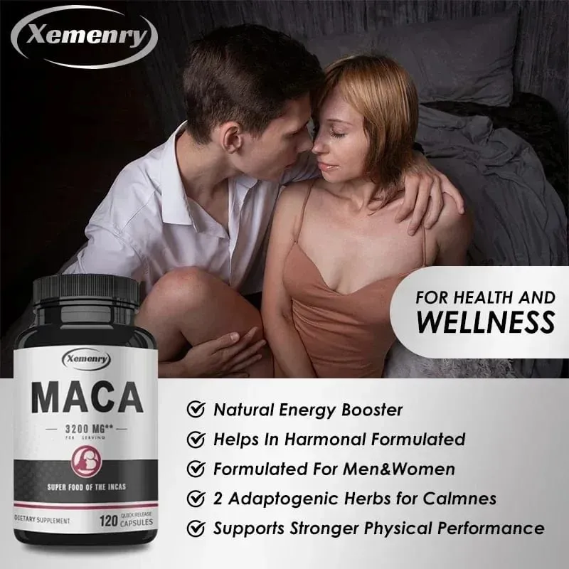 Organic Maca Supplement for Men Increase Stamina Immunity Supplement Big 18