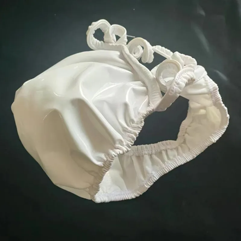 Tangas de couro de látex para homens pretos g-string acabamento brilhante pu poliéster elastano 15 pu 72 poliéster 13 elastano — image 19
