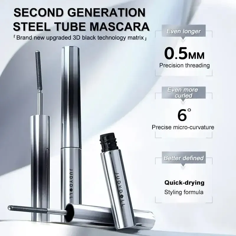 Judydoll Lashes Mascara Mascara impermeabile in fibra di seta Nero Estensioni ciglia lunghe arricciate Occhi sexy Cosmetici per il trucco