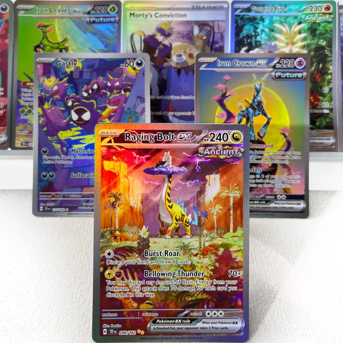 Pokémon 151 PKM Cards PTCG3-D Bulbasaur Squirt Rainbow Gengar ex Holographic Ex GX Rare Collection Battle Toys Gifts for Hobbies — image 4