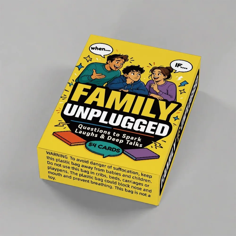 Family Discussion Cards - Create Lasting Laughter And Memories - Paper Card Game Perfect for Party Gatherings And Holiday Intera