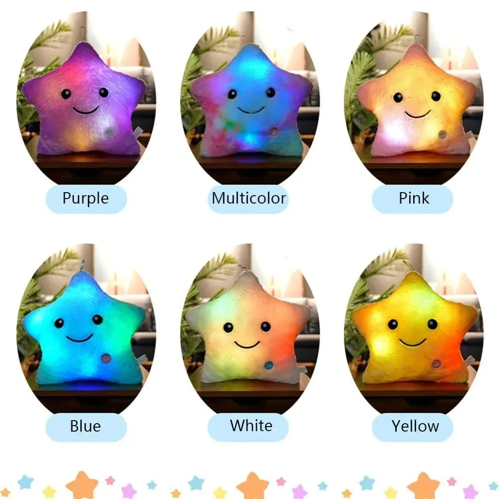 New LED Electronic Star Plush Toy Soft Star LED Star Doll Toy Home Decoration Baby Kid Toys Soft Star Pillow — image 8