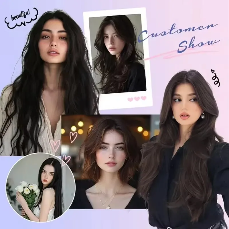 Invisible Tape-In Hair Extensions Straight Human Hair Seamless Invisible Skin Weft Design Smooth Soft Natural Texture No Frizz Easy To Wear — image 7