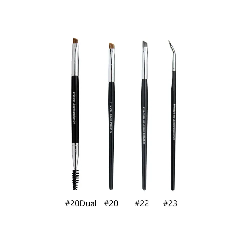 4pcs/set Pro Allover Eye Shadow Makeup Brushes Lip Brow Precision Concealer Blending Domed Crease Smudge Highlight Make Up Brush