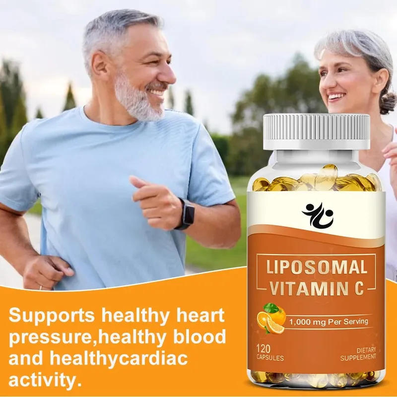 Liposomální vitamín C 1000 mg tobolky – podpora imunitní obrany produkce kolagenu záření pleti, kognitivní a oběhové zdraví