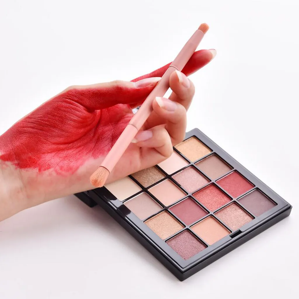 Professional Make Up Brushes Eye Shadow Blusher Face Lip Brush Tool Pink — image 2