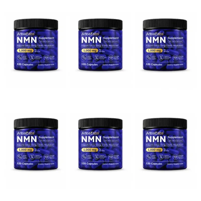 NMN Capsules NAD+ & Cellular Energy Support with TMG Quercetin Resveratrol Mitochondrial Function & Antioxidant Health 120 Count