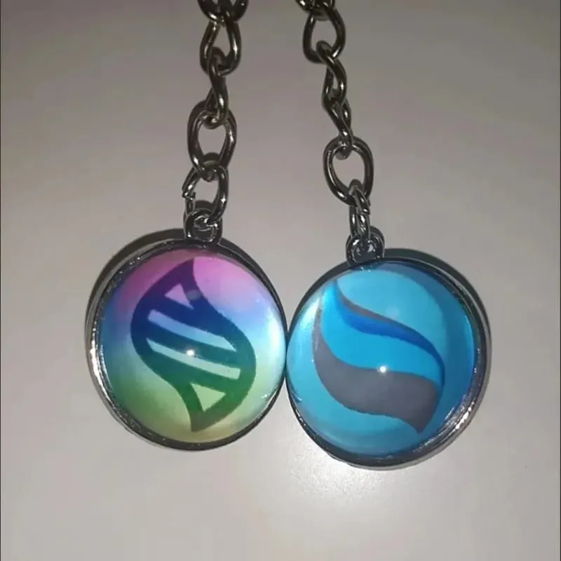 Pokémon Mega Stone Keychain Anime Peripheral Creativity Exquisite Versatile Trend Spherical Keychain Cartoon Gift Accessories