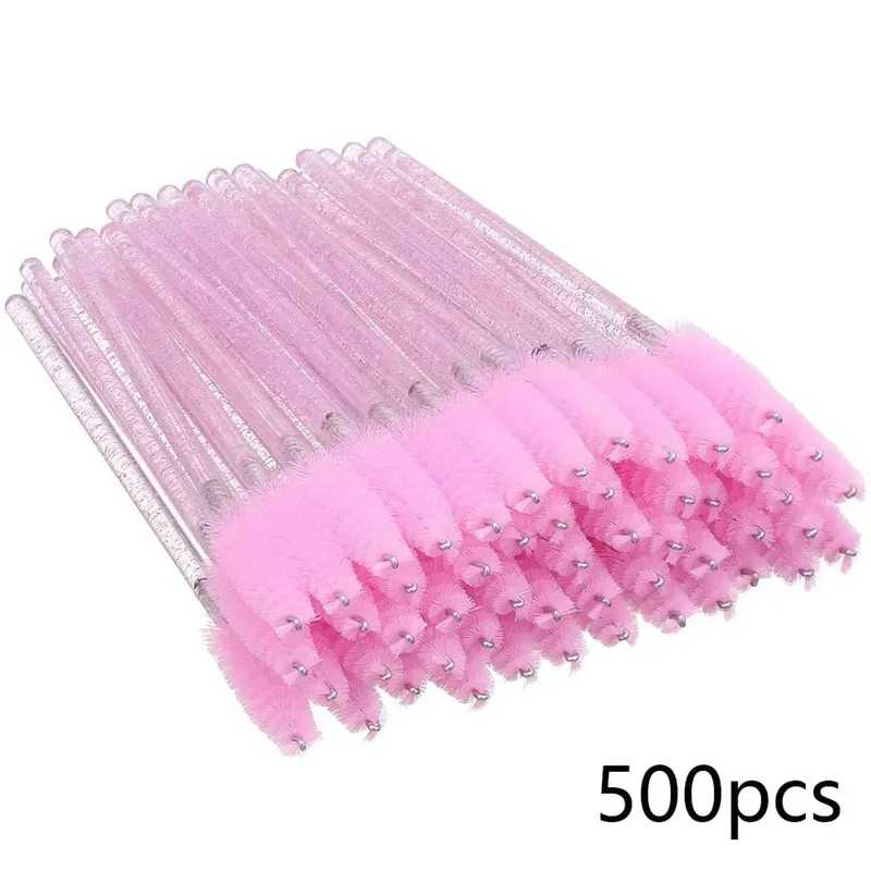 500/1000pcs Eyelash Brush Applicator Χονδρική Lash Mascara Wands Brushes For Eyelash Extension Eyebrow Spoolies Beauty Tools
