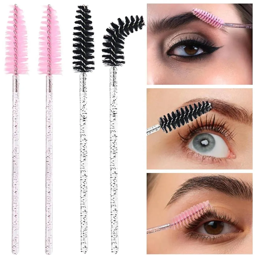 500/1000pcs Eyelash Brush Applicator Χονδρική Lash Mascara Wands Brushes For Eyelash Extension Eyebrow Spoolies Beauty Tools