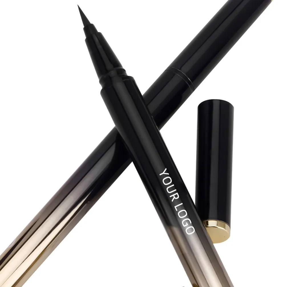 Vegan Ultra Fine Long-Lasting Black Eyeliner Pencils -Waterproof Sweatproof and Smudge-Proof Eye Liner Pen Private Label Makeup